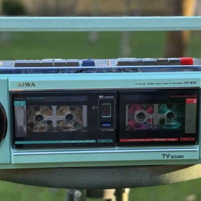 AIWA CS-W55 Rare Vintage Cassette Deck Boombox Japan Warranty image 1