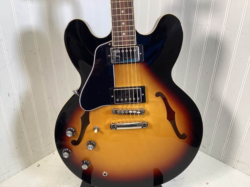 Epiphone ES 335 IG Semi Hollow Electric Guitar Left Handed - Sunburst