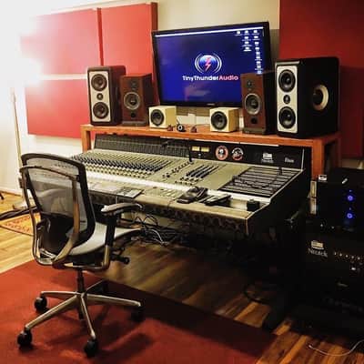 Neotek Elan Recording Console with Additional API 1604 Monitoring Path image 1