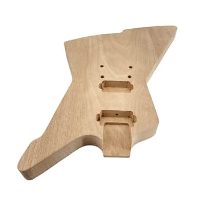 Unfinished Mahogany Electric Guitar Body – HH Routing image 9