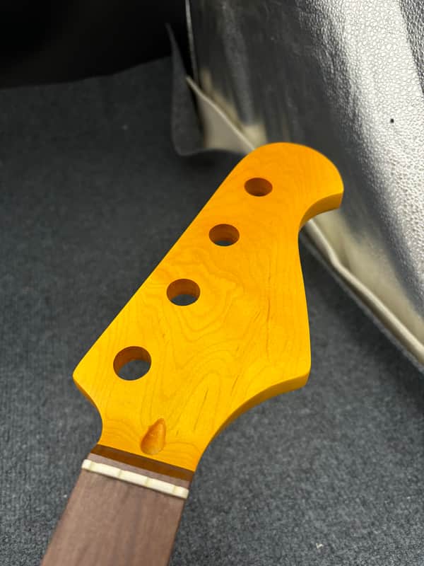 Electric bass guitar neck/T 2025020502 (21frets  ) maple/Purple core wood image 1