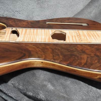 Babik Custom Telecaster Style body, Long board style, Walnut on wormy Butternut , Light weight, Handmade 2026 image 14