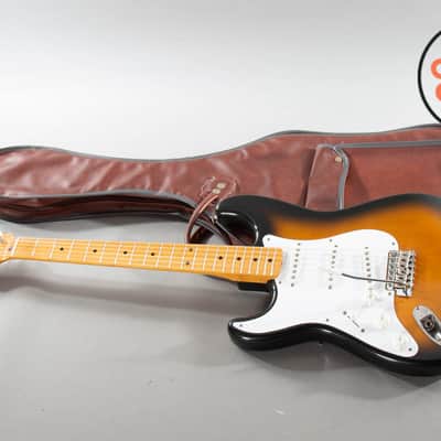 1992 Fender Left-Handed MIJ Japan ’57 Reissue Stratocaster ST57-65L 2-Color Sunburst image 2
