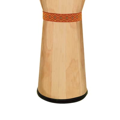 Latin Percussion LP Aspire Djembe Oak Natural with Chrome Hardware 12-1/2" (LPA630-AWC) image 2