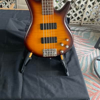 Jay Turser 5 String Bass Transparent Blue | Reverb
