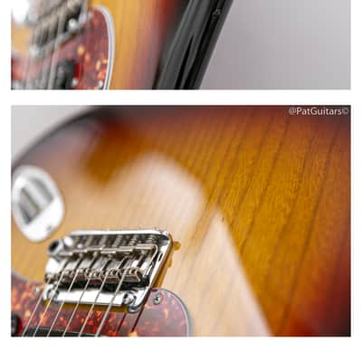 2022 Limited Edition Suhr Classic S Paulownia HSS in 3-Tone Burst 6.5lbs image 7