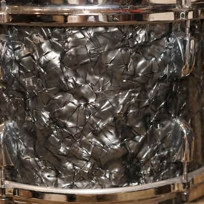 Gretsch 12/14/20/5.5x14" Round Badge Drum Set - 1960's Black Diamond Pearl image 18