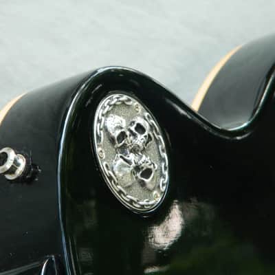 Skull toggle switch cavity back plate cover for gibson les paul guitar custom made metal part sweet! image 3