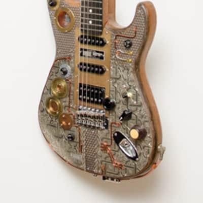 2015 Paoletti Stratospheric Steampunk Wine electric guitar custom handwound strat pickups image 9