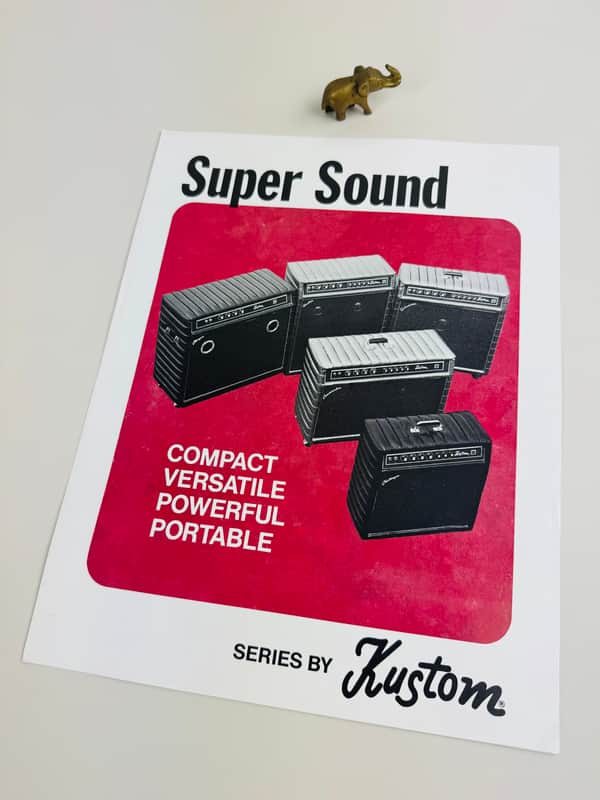 Kustom “Super Sound” Amplifier Series Brochure 1972 image 1