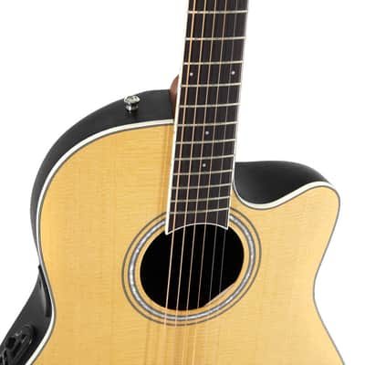 Ovation Celebrity Traditional E-Acoustic Guitar CS24-4 Natural (CS24-4-G) image 6