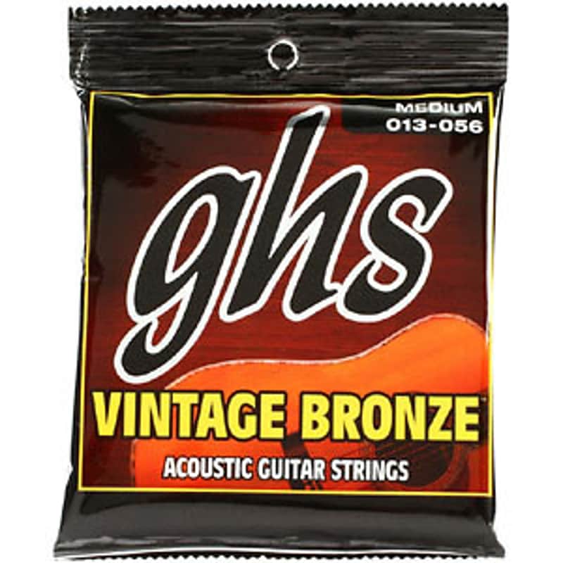 GHS Vintage Bronze Medium Acoustic Strings 13-56 image 1