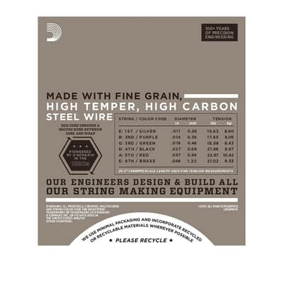 EPN115 Pure Nickel Blues/Jazz Rock 11-48 D'Addario image 3