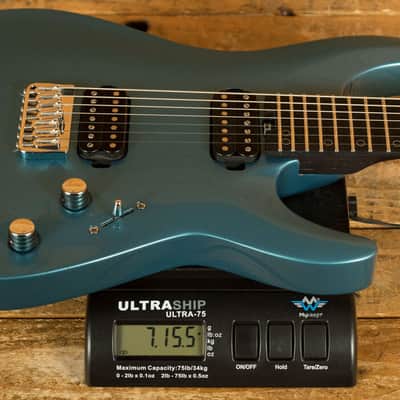 Schecter Aaron Marshall AM-7 - Macassar Ebony - Cobalt Slate - 7-String image 8