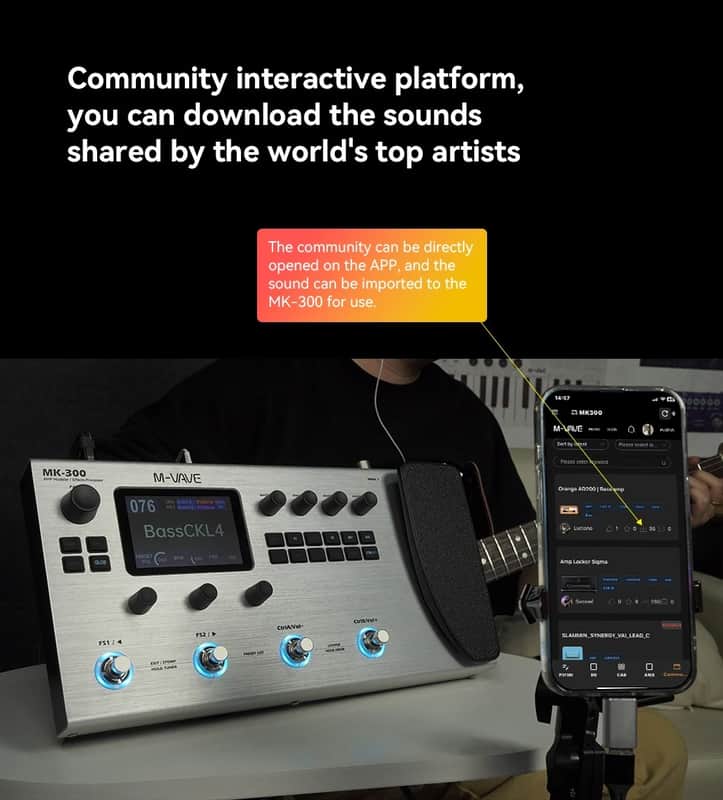 M-vave MK-300 Guitar Multi-Effect Processor | ANN Neural Modeling