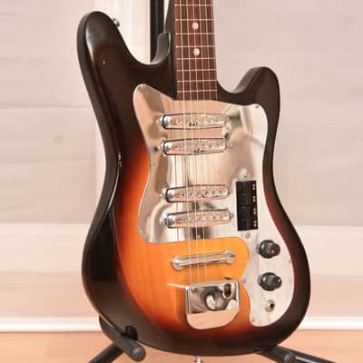Teisco / Kawai Hertiecaster – vintage 1960s 4-pickup Stratocaster guitar Japan Gitarre image 5
