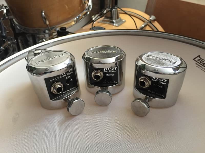 Roland (1) RT-5S & (2) RT-3T Acoustic Drum Trigger Set image 1