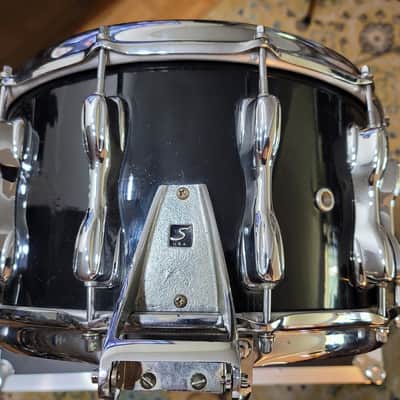 RARE Vintage Slingerland Snare Drum - Magnum w/Slapshot Strainer Early 1980s Black - 14x8 image 3