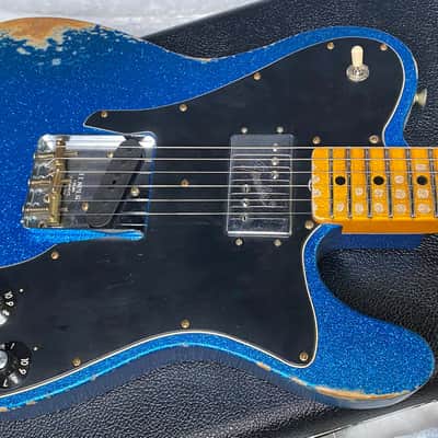 NEW! Fender Custom Shop Telecaster Custom Heavy Relic - Limited Edition - Blue Sparkle - Only 6.9 lbs - Authorized Dealer - G06389 image 3