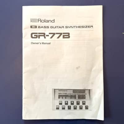 Original Roland GR-77B Midi Bass Guitar Synth Synthesizer Owner's Manual Vintage