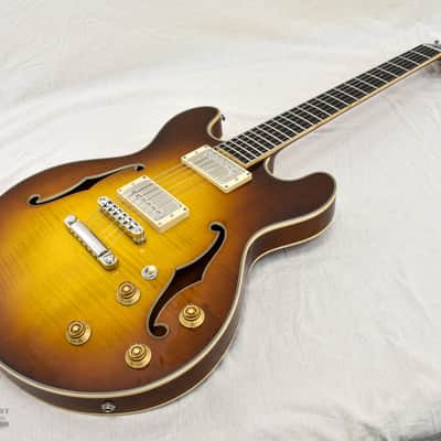 Eastman T185MX All Solid Wood Electric Thinline - Goldburst image 8