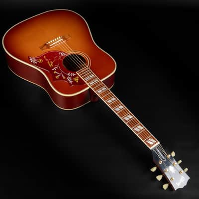2008 Gibson Custom Shop Hummingbird TV True Vintage - Heritage Cherry Sunburst VOS | USA All Solid Square Shoulder 1960 Reissue Dreadnought Acoustic Guitar Limited Edition 1 of 167 Madagascar Rosewood | CoA OHSC image 7