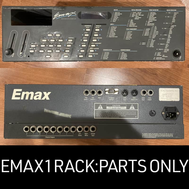 E-MU Systems Emax 1 Rack 1986 + HEAPS of Parts (NOT FUNCTIONING) image 1