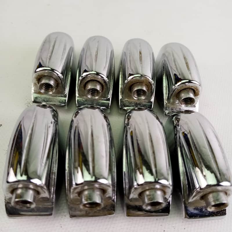 *Gretsch 8x Tom/Snare Drum Lugs Round Badge Chrome Renown Vintage 60s Streamline image 1