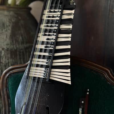 Electric Acoustic Nyckelharpa Sweden Violin with Bow, Key Harp Viola - 16 string image 2