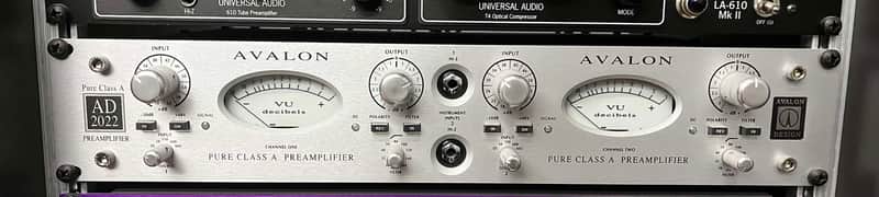 Avalon AD2022 Dual Channel Microphone Preamp | Reverb