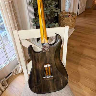 Fender Stratocaster Deluxe 2006-2008 - Faded Black Burst Nitrocellulose image 6
