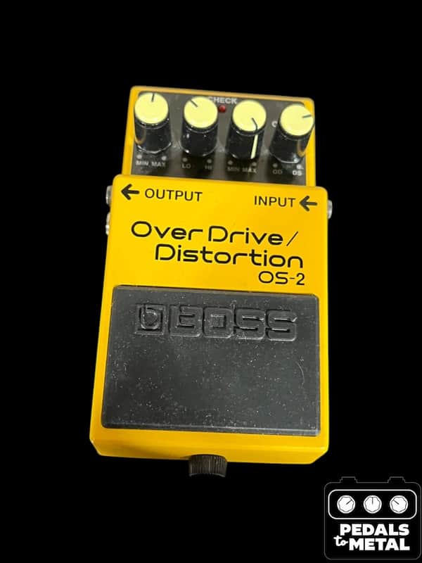 Boss OS-2 OverDrive/Distortion (Silver Label) 1990 - Present - Yellow - X17112 image 1