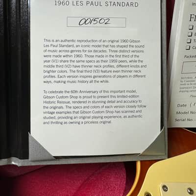 Gibson Custom Shop Les Paul 1960 V2 LTD. ED. Anniv. Reissue 2020 # 001502 - Tomato Soup Burst image 18