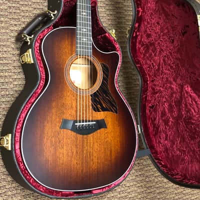 Taylor 324ce Baritone-6 LTD Tropical Mahogany Top & Neck, West African Crelicam Ebony Fretboard with Case image 3