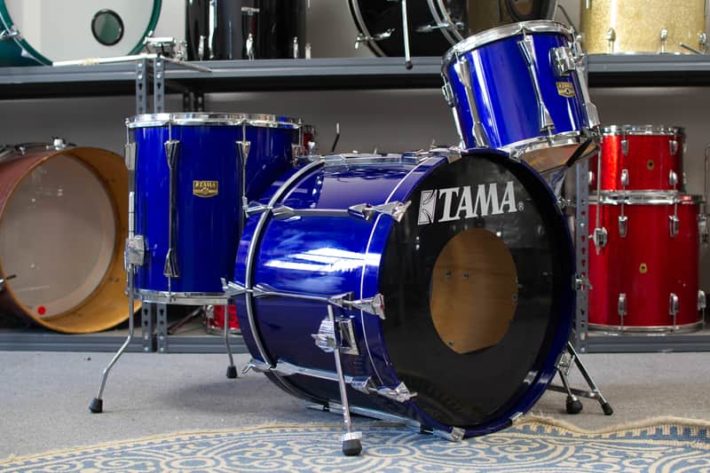 1980s Tama Artstar II Jewel Blue Drum Kit image 1