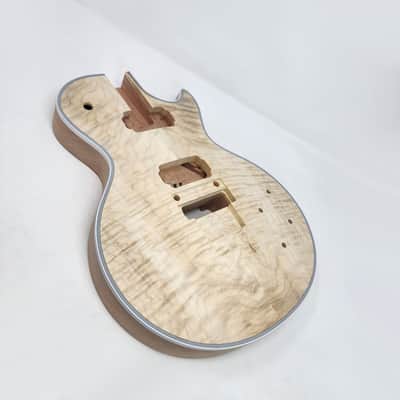 Brio LP-Style 5/8" thick Flame Maple Top, Mahogany Body & Neck Floyd Rose image 4