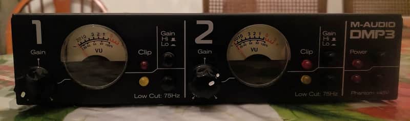M-Audio DMP3 Dual Mic Preamp 2000s - Black (CHANNEL 1 DAMAGED) image 1