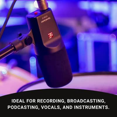 SE Electronics DCM6 Dynacaster DCM 6 Broadcast Microphone, Black image 8
