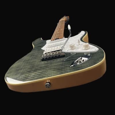 Aria Pro II Hot Rod Collection 714-MK2 Fullerton Black Diamond Electric Guitar image 5