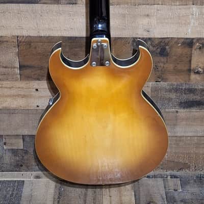 1961 Eko 360/2V Florentine Semi-Hollow Body - Lemon Burst - image 8