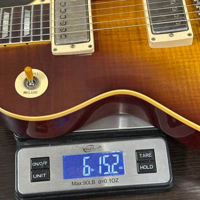 Gibson Custom Dealer Select 1959 Les Paul Standard Chambered Tejas Burst AAA Top Ultra Light Aged w/case 961008 image 12