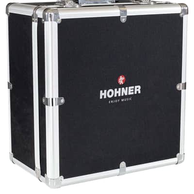 Hohner Compadre GCF 3-Row Diatonic Accordion - Orange w/ Hard Case image 4