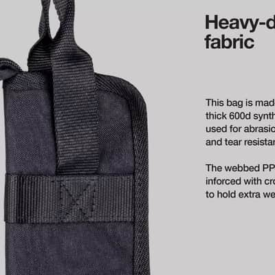 Meinl MCSB Percussion Compact Drumstick Bag with Floor Tom Hooks, Heavy-Duty Fabric - for Mallets, Brushes and Accessories as Well image 2