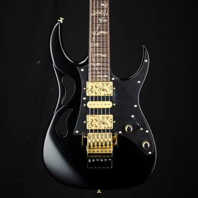 Ibanez Steve Vai Signature PIA3761 Electric Guitar - Onyx Black Surreal Black Dual Fade Gloss image 1