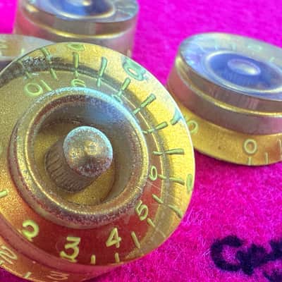 General Vintage Tone Master of Edad Oxided GOLD "CAB" Butyrate Speed knobs Les paul 1954 ®️ image 2