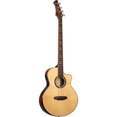 Ortega KTSM2-4 Signature Series Ken Taylor Solid Spruce Top Nato Neck Cutaway 4-String Acoustic-Electric Bass Guitar w/Gig Bag image 2