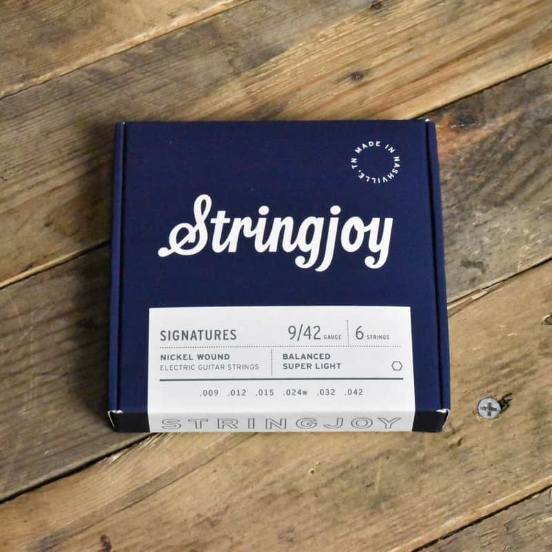 Stringjoy SJ-BAL9 Signatures Nickel Wound Electric Guitar Strings Balanced Super Light 9-42 image 1