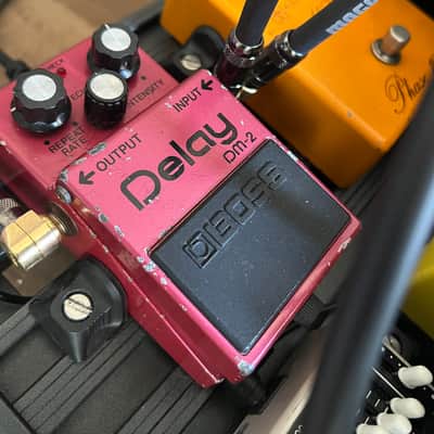 Boss Delay dm-2 vintage made in japan black logo 80's | Reverb