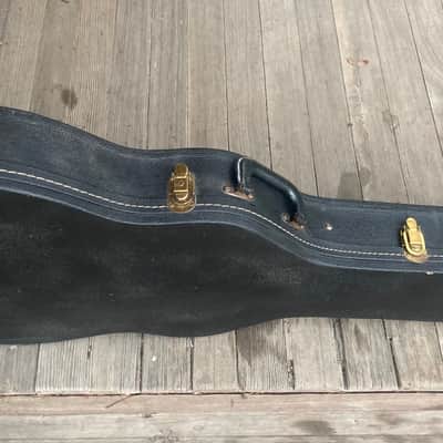 1960s Gibson ES-330 Case , Black w. Yellow Lining image 11