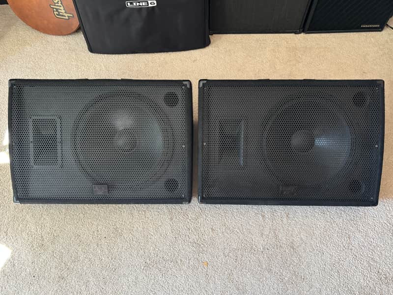 Pair of Laney CXM-115 Passive Floor Monitors image 1